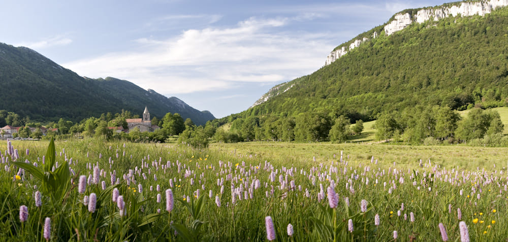 Paysage autour de l'auberge de leoncel